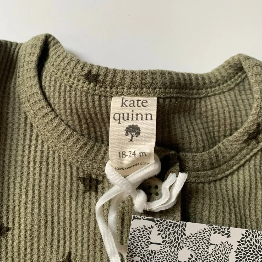 NWT Kate Quinn Organics Baby Girl Thermal Bubble 18-24 months